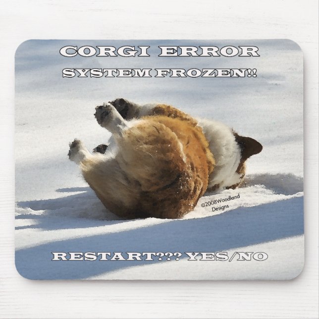 CORGI ERROR MOUSE MAT (Front)