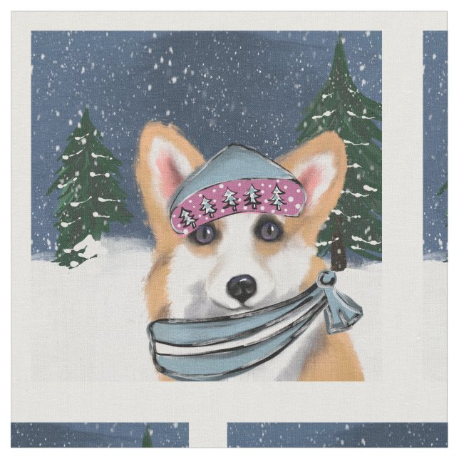 Corgi Fabric (Close Up)