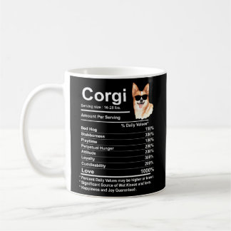 Corgi Facts Nutrition Cardigan Pembroke Corgi Mum Coffee Mug