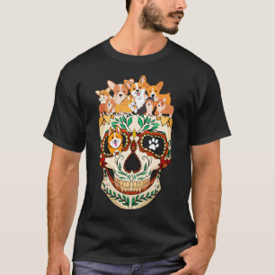 Corgi Family With Skull 1196 T-Shirt
