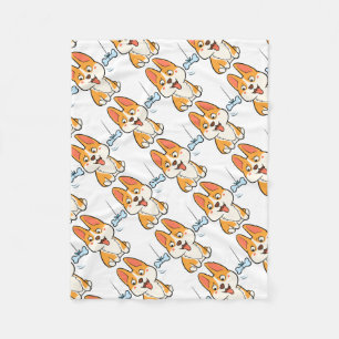 Corgi Fleece Blanket