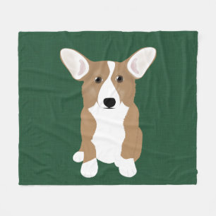 Corgi Fleece Blanket