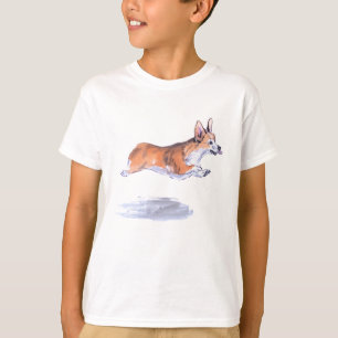 Corgi flight sumie painting T-Shirt
