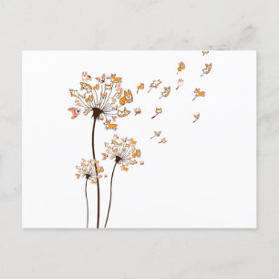 Corgi Flower Fly Dandelion Shirt Cute Dog Lover Postcard