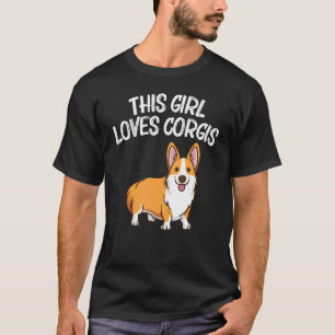 Corgi For Girls Kids Welsh Corgi Dog Animal 1 T-Shirt