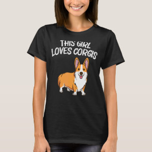 Corgi For Girls Kids Welsh Corgi Dog Animal  1 T-Shirt