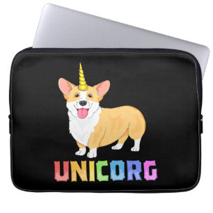 Corgi for Kids Girls Unicorg Unicorn Corgicorn Dog Laptop Sleeve