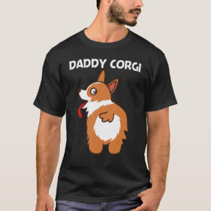 Corgi For Men Dad Pet Dog Animal Doggy Owner T-Shirt