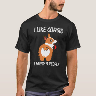 Corgi For Men Women Pet Dog Animal Doggy Owner T-Shirt