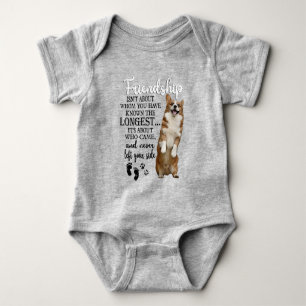 Corgi Friendship Isn't About Whom You Have Known Baby Bodysuit