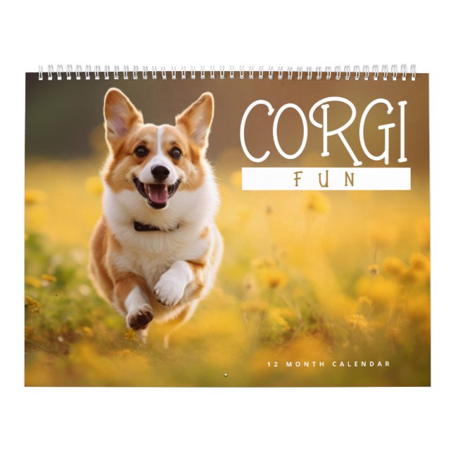 Corgi Fun Calendar (Cover)
