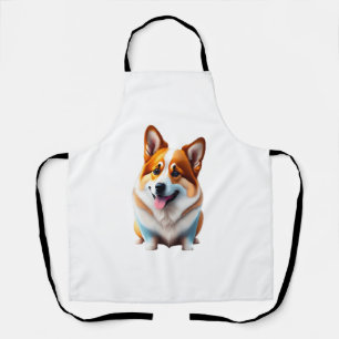 Corgi funny dog cute animal puppy pet style apron
