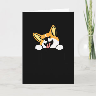 Corgi Funny Elements Of Hapness Corgi Dog Lover  Card