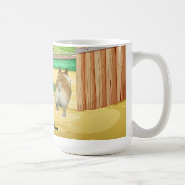 Corgi ""Gate Open" Regular Mug (Right)