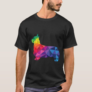 Corgi Gay Pride Lgbt Rainbow Flag Clothes Dog Lgbt T-Shirt