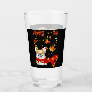 Corgi Gift Autumn Funny Corgi Gift Lover Glass