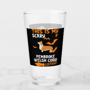 Corgi Gift Pembroke Welsh Corgi Costume Halloween Glass