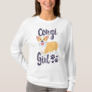 Corgi Girl Women Puppy Mum Dog Mama Lover Gift T-Shirt
