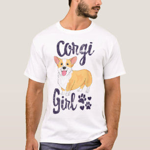 Corgi Girl Women Puppy Mum Dog Mama Lover Gift T-Shirt