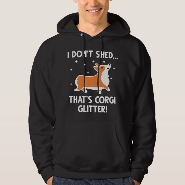 Corgi Glitter Hoodie (Front)
