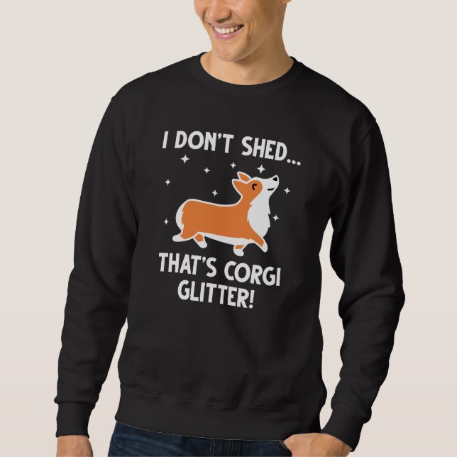 Corgi Glitter Sweatshirt (Front)
