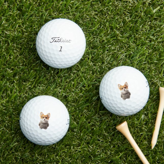 Corgi Golf Balls (Insitu Grass)