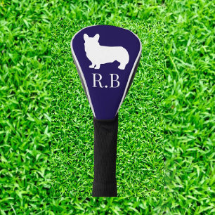 Corgi Golf Blue Navy  Golf Head Cover