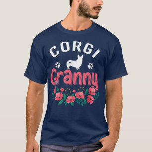 Corgi Granny Dog Gifts Women Dog Pet Lover Owner C T-Shirt