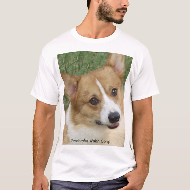 Corgi Green, Pembroke Welsh Corgi T-Shirt (Front)