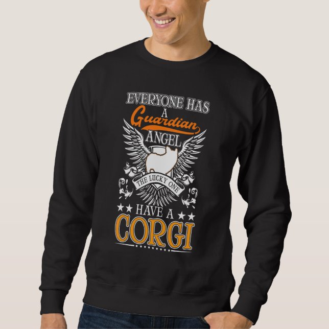 Corgi Guardian Angel Sweatshirt (Front)
