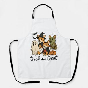 corgi halloween costume apron