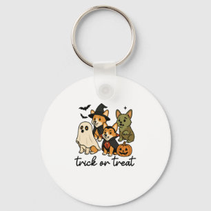 corgi halloween costume key ring