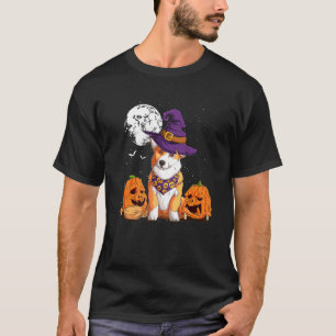 Corgi Halloween Costume Pumpkin Dog Autumn T-Shirt