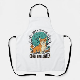 Corgi Halloween Shirt for Dog Loving Girls_1 Apron