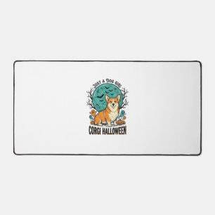Corgi Halloween Shirt for Dog Loving Girls_1 Desk Mat
