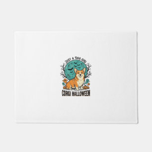 Corgi Halloween Shirt for Dog Loving Girls_1 Doormat