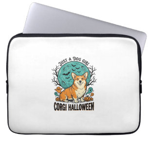 Corgi Halloween Shirt for Dog Loving Girls_1 Laptop Sleeve