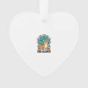 Corgi Halloween Shirt for Dog Loving Girls_1 Ornament