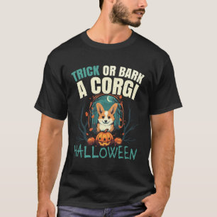 Corgi Halloween Trick Or Treat Spooky Welsh Corgi T-Shirt