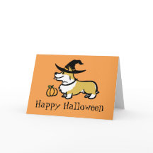 Corgi Halloween- Witch