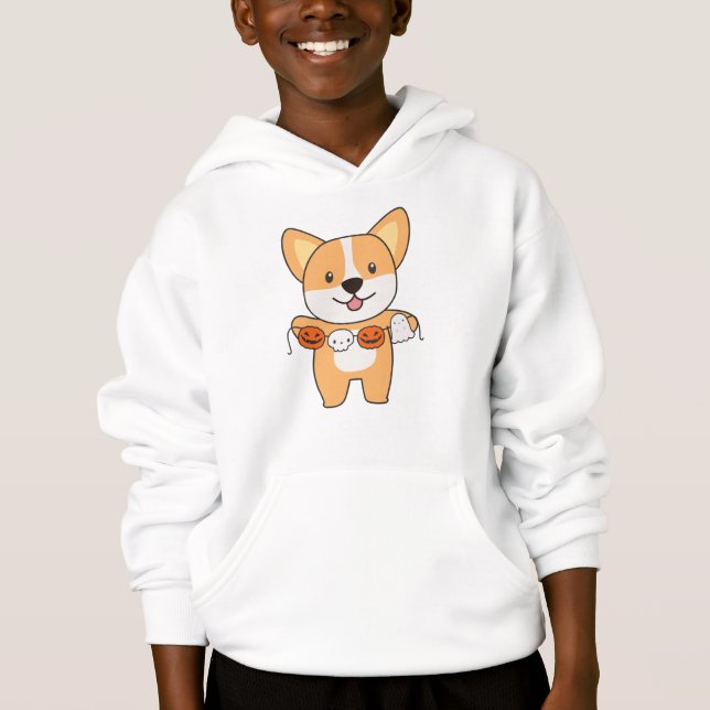 Corgi Happy Halloween Dog Costume (Front)