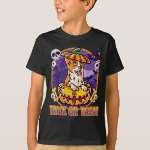 Corgi Happy Halloween Pumpkin Dog T-Shirt