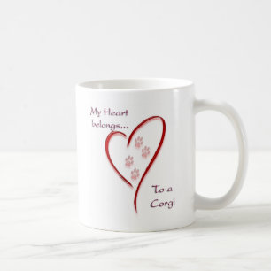 Corgi Heart Belongs Coffee Mug