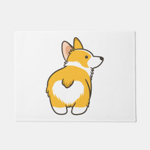 Corgi Heart Butt Doormat