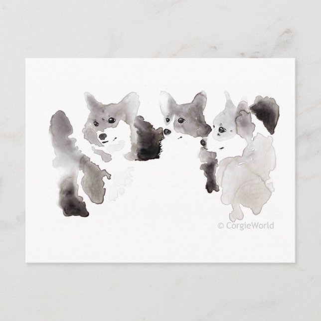 Corgi-Hearted Postcard (Front)