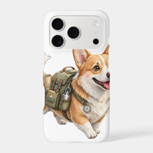 Corgi Hiking Adventure Watercolor iPhone 17 Case