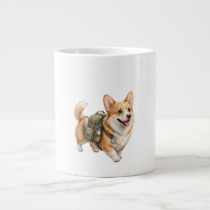 Corgi Hiking Adventure Watercolor Mug