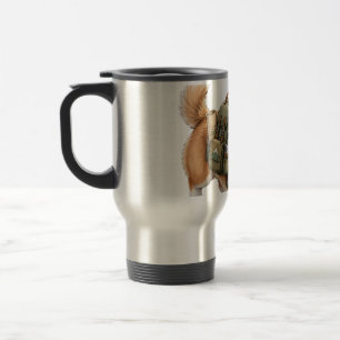 Corgi Hiking Adventure Watercolor Travel Mug