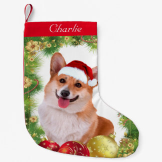 Corgi Holiday Small Christmas Stocking