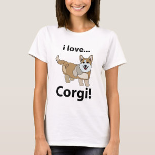 Corgi I Love Corgi  T-Shirt